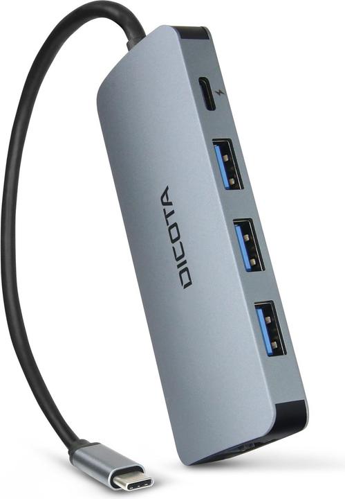 Produktbild Dicota USB-C 8-in-1 Multi Hub 4K (USB-C, 8 Ports)