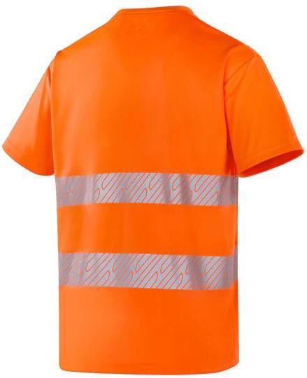 Produktbild Werkvis MALAGA Hi-Vis Kurzarm-T-Shirt Orange Grösse: 5XL (5XL)