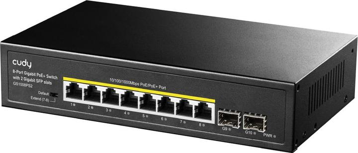 Produktbild Cudy Komutatorischer GS1008PS2 8 xGE PoE + 120 W 2 xSFP (10 Ports)