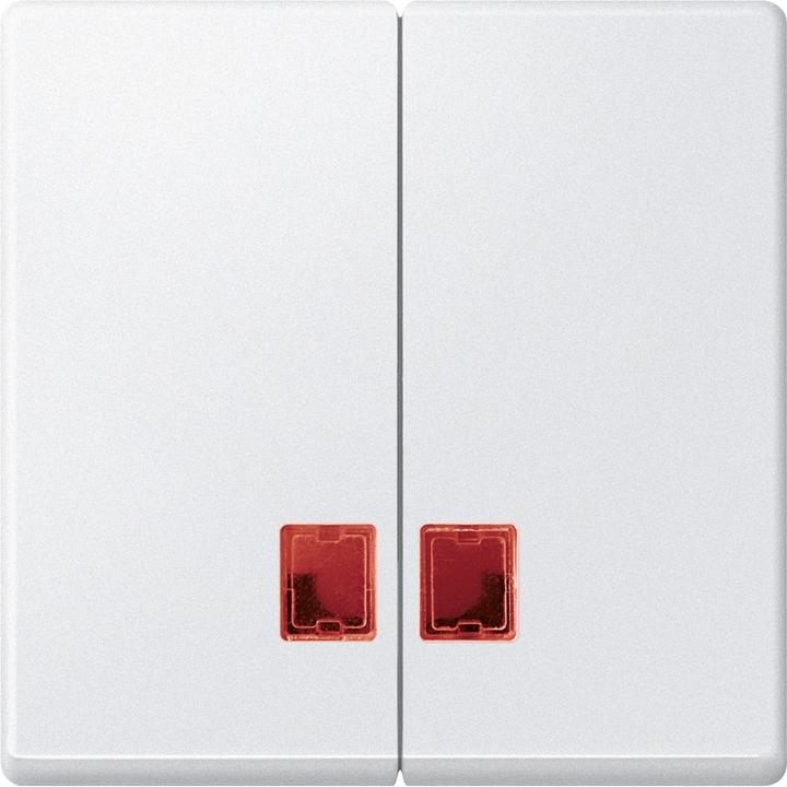 Produktbild Merten Doppelwippe mit rotem Symbolfenster, MEG3456-0419