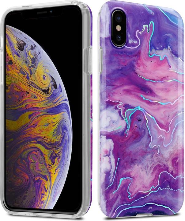 Image du produit Cadorabo Couverture IMD TPU Marbre coloré (Apple iPhone XS Max)