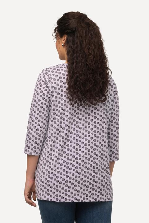Produktbild Ulla Popken Shirt, Punkte, A-Linie, Carree-Ausschnitt, 3/4-Arm (42, 44)
