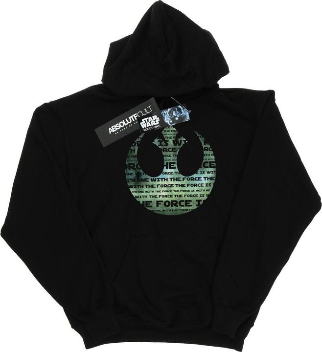 Produktbild Star Wars Rogue One I'm One With The Force Alliance Emblem Green Kapuzenpullover (XL)