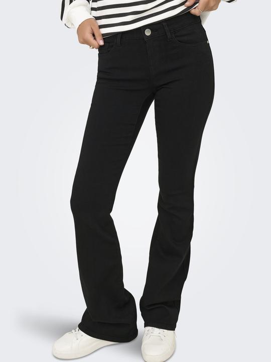 Produktbild Only Retro-Fit, ausgestellt Niedrige Taille Jeans Schlaghosen-Jeans (32)