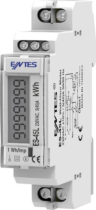 Produktbild Entes ES-45L Wechselstromzähler digital 45 A MID-konform: Ja 1 St.