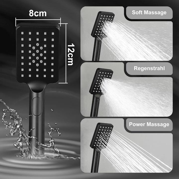 Actual product image Görbach Black Shower System