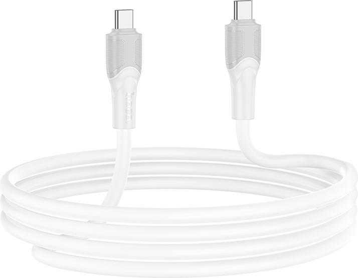 Immagine prodotto Hoco X106 Big bull 240W charging data cable Typ-C auf Typ-C, weiss, 3 Meter (USB 2.0, 240 W)