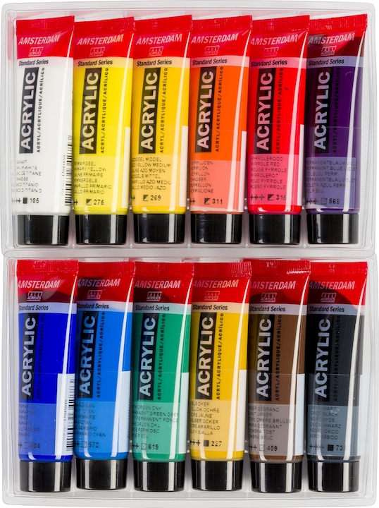Produktbild Amsterdam Acrylfarbe Starter Set (Mehrfarbig, 20 ml)