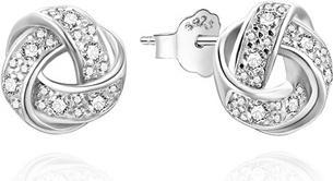 Actual product image Agato Fashion silver earrings with zircons AGUP3515 (Silver 925)