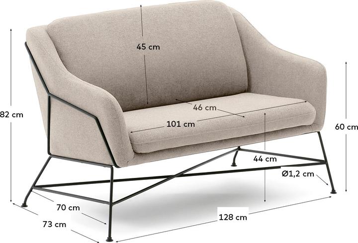 Produktbild Kave Home Brida (2-Sitzer)
