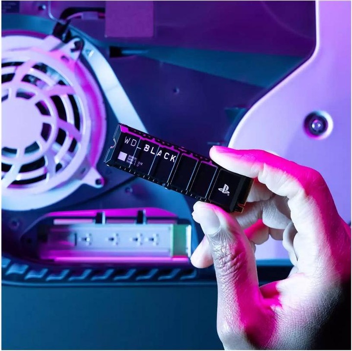 Produktbild WD Black SN850P mit Heatsink für PS5 (2000 GB, M.2 2280)