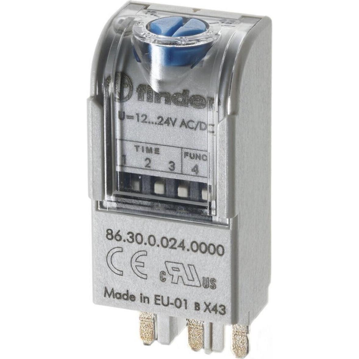 Finder Zeitmodul 12-24VAC/DC 2-Zeitfunktionen (86.30.0.024.0000)