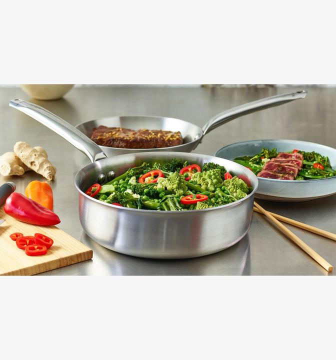 Image du produit de Buyer Sauteuse Alchimy (Poêle à frire, Acier inoxydable, 28 x 13.90 cm)