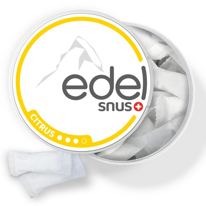 Actual product image Edelweiss Citrus (All White Slim) (Nicotine Pouches, 15 mg)
