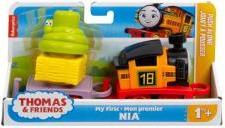 Image du produit Fisher-Price Thomas & Friends Toddler Toy My First Nia Push-Along Train with Stacking Cargo for Kids Ages 18+ Mon