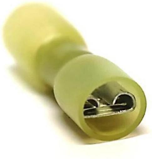 Produktbild EP Flachsteckhülse WP 6.3 x 0.8 mm, weiblich, Gelb, 10 Stk.