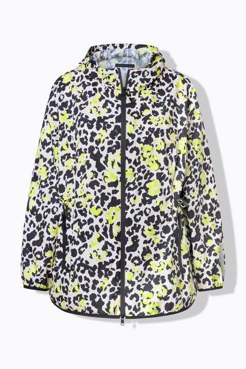 Actual product image Ulla Popken Leopard Print Rain Jacket (60)