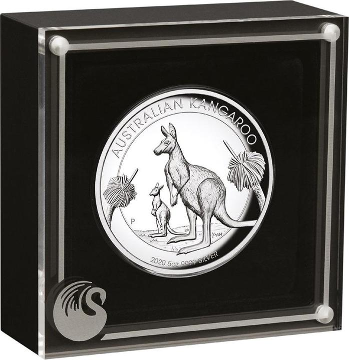 Produktbild The Perth Mint Silber 5 oz Känguru PP High Relief - 2020 (1.00, 2020)