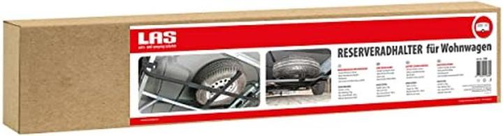 Produktbild LAS 11808 Reserveradhalter Stahl 185cm x 62cm x 1.75cm