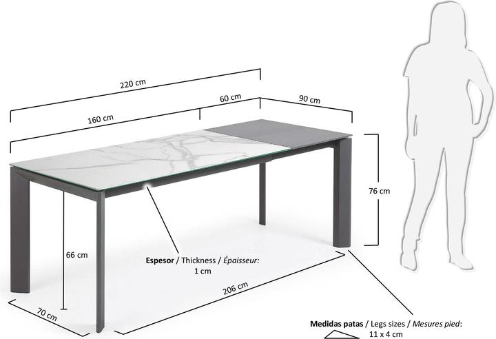 Produktbild Kave Home Axis (90 x 160 cm)