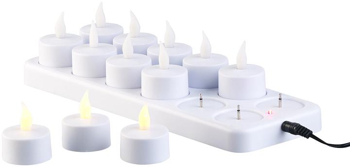 Image du produit Lunartec Lot de 12 bougies chauffe-plat LED (12 x)