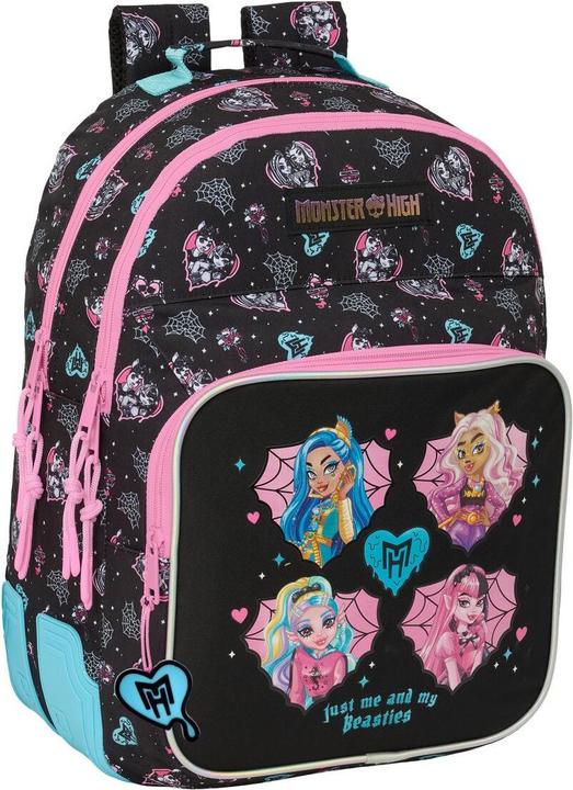 Monster High Schulrucksack Schwarz 32 x 42 x 15 cm (15 l)