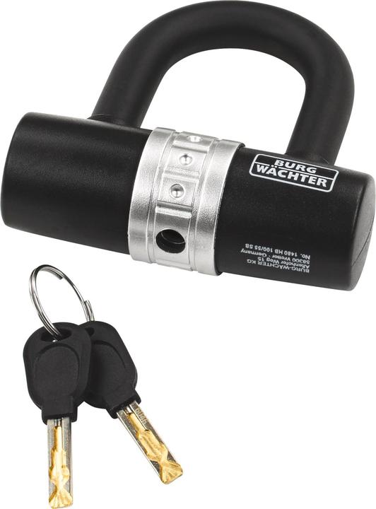 Actual product image Burg Wächter BURG-WŽCHTER U-bolt bicycle lock 1480 HB, black