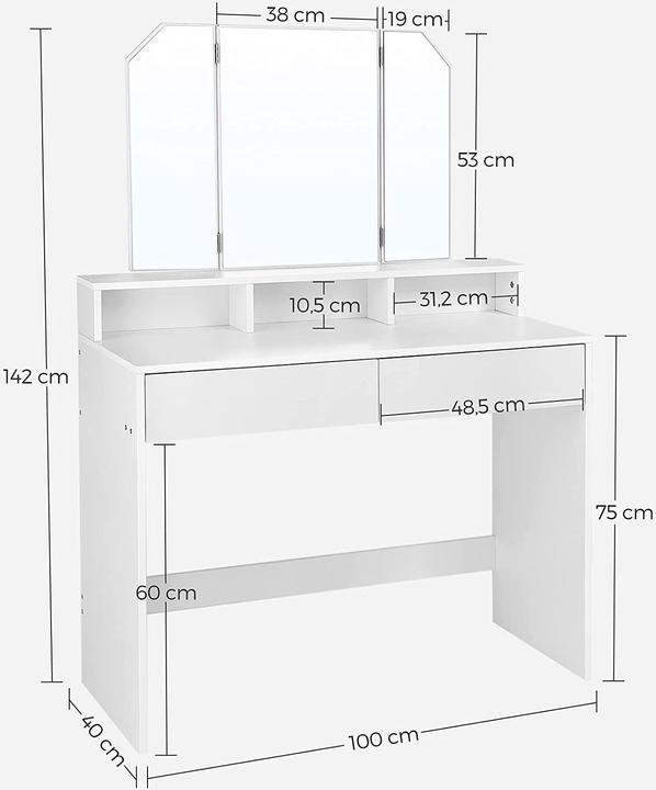 Produktbild Vasagle Devin (100 x 40 x 142 cm)