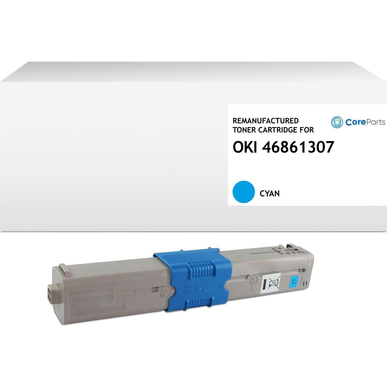 CoreParts, Toner, Toner Cyan for OKI, Pages: