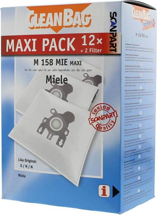 Produktbild Scanpart Maxipack kompatibel mit Miele Typ G/N 2687426158 Staubsaugerbeutel (12 x)