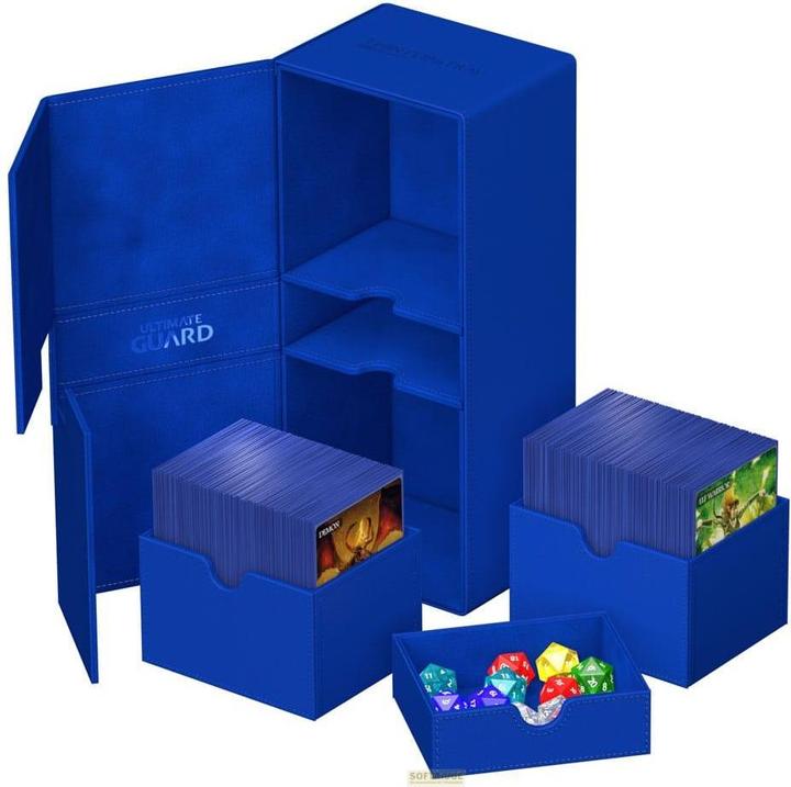Image du produit Ultimate Guard Twin Flip'n'Tray 266+ Xenoskin Bleu