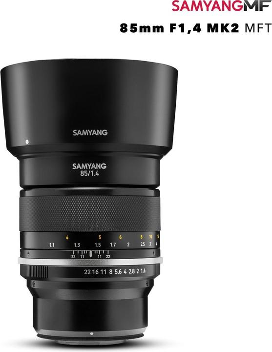 Produktbild Samyang 85mm f/1.4 MK2 MFT (Micro Four Thirds, Vollformat, APS-C / DX)