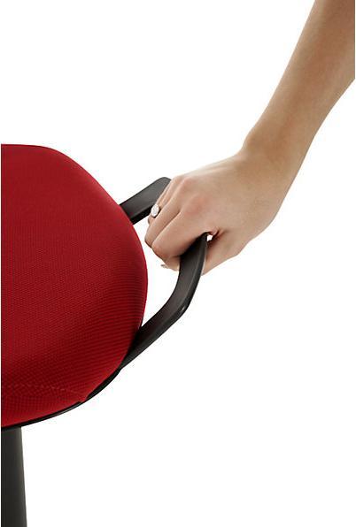 Produktbild Lotz Multibewegliche Stehhilfe, H-verstellb. 600-840, Sitz gepolstert, Bezug schwarz