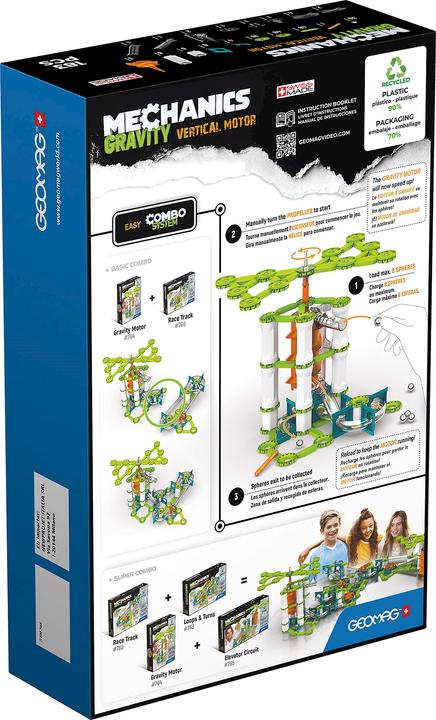Actual product image Geomag Mechas Gravi RE Vertical Motor 183 delig