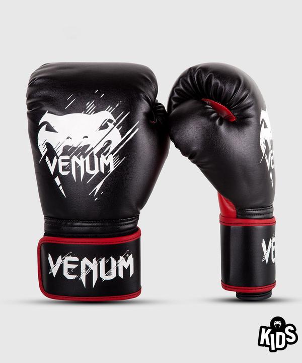 Produktbild Venum Contender Kids Boxing Gloves - Black-Red (6 OZ, One Size)