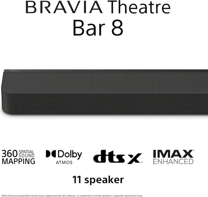 Immagine prodotto Sony Bravia Theatre Bar 8 (60 W, 11.0 Canale)
