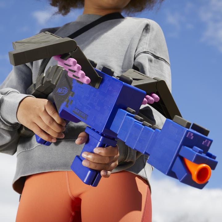 Actual product image Hasbro Minecraft Ender Dragon Blaster and 12 Nerf Elite Darts