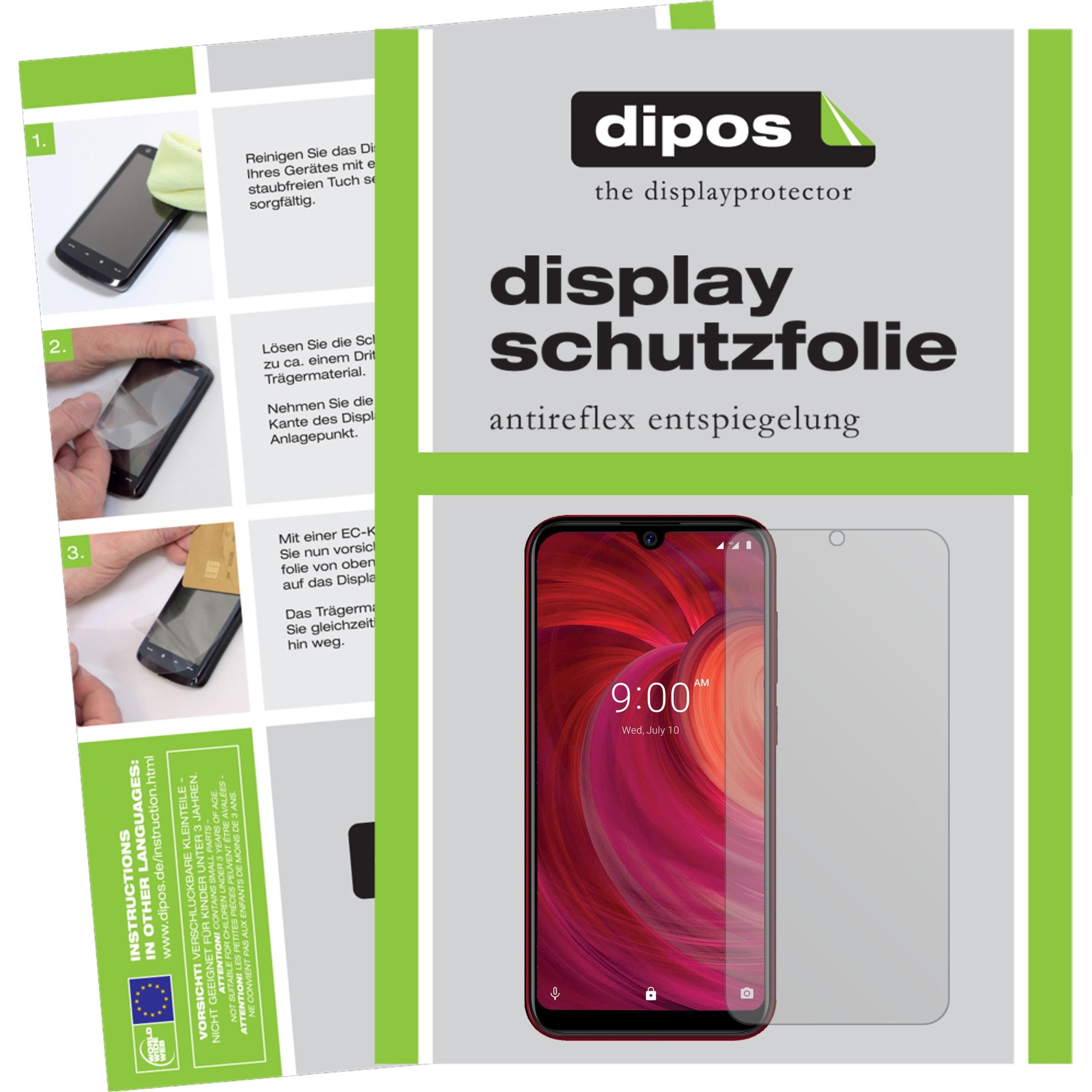Dipos Displayschutzfolie Antireflex (1 Stück, Lava Z71), Smartphone Schutzfolie, Transparent