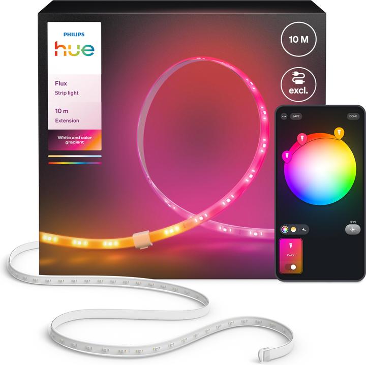 Productafbeelding Philips Flux Gradient Lightstrip Verlängerung (Neutraal wit, Veelkleurig, 1000 cm, Interieur)