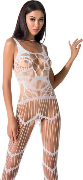 Actual product image Passion Woman Bs058 Bodystocking White One Size (One size)
