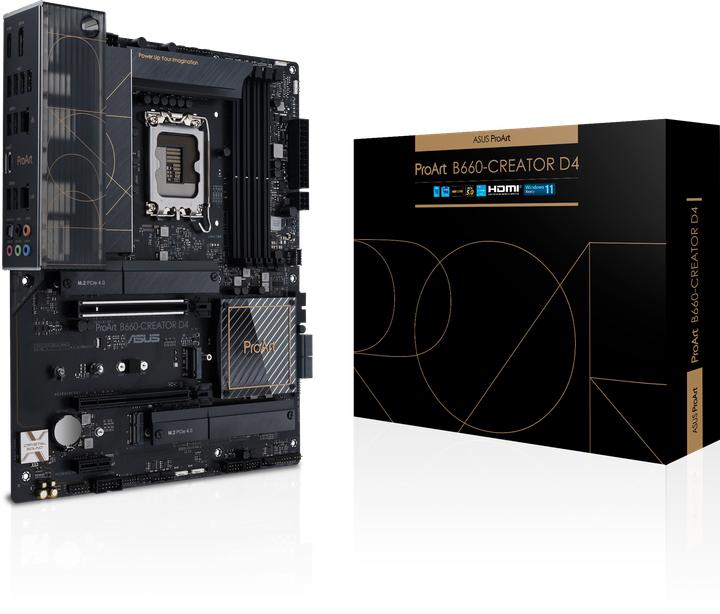 Productafbeelding ASUS PROART B660-CREATOR D4 (LGA 1700, Intel B660, ATX)