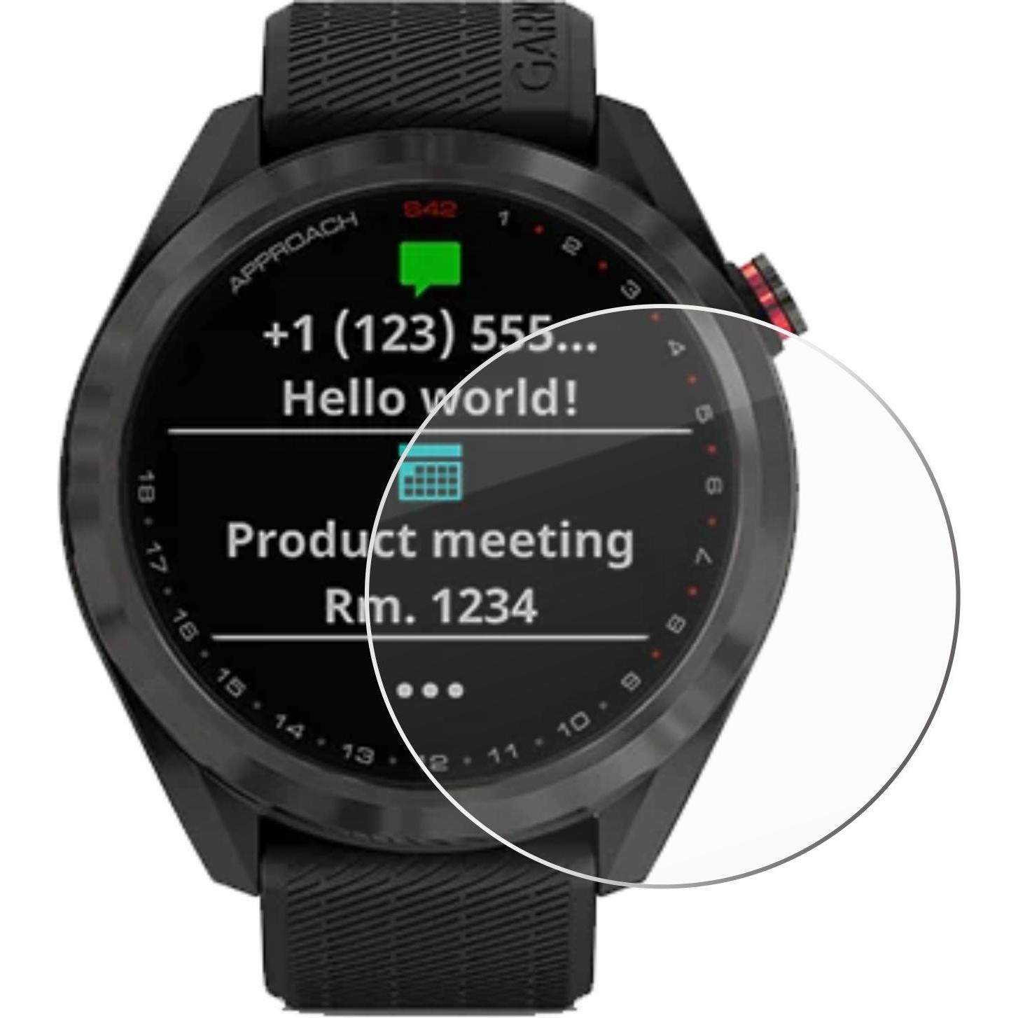 Thumbnail - Savvies Panzerglas Hartglas Displayschutz, Smartwatch Schutzfolie, Transparent