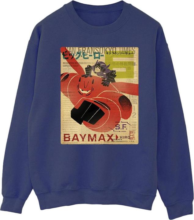 Produktbild Disney Big Hero 6 Baymax Flying Baymax Newspaper Sweatshirt (5XL)