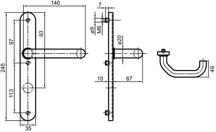 Produktbild Nickal T+AMMAvA-rdr+AMMAvA-cker-Schutzbeschl+AMMApA-ge-Garnitur (Türgarnitur)