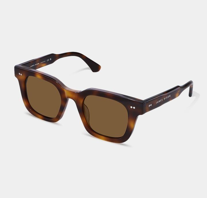 Immagine prodotto James Dixon Havana/Braun – Milton – Quadratisch – Acetat – Sonnenbrille