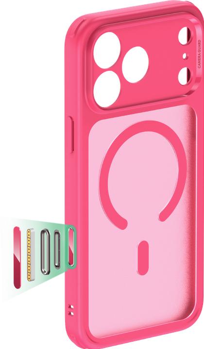 Productafbeelding ESR Classic Hybrid Magnetic Case (Camera Control), for iPhone 17 Pro, Frosted Pink (Apple iPhone 17 Pro)