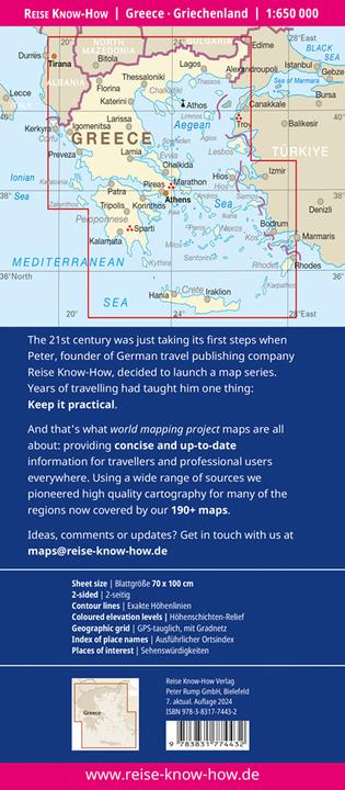 Immagine prodotto Mappa della Grecia