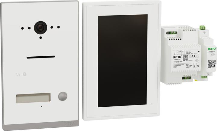 Produktbild Ritto Listo Video RGE2094170 Einfamilienhaus-Set TwInnensechskant IP Weiss UP 1 (Drahtgebunden, WLAN)