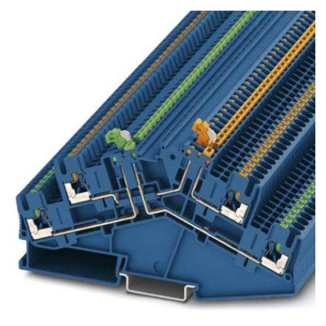 Phoenix Contact 3210401 Anschlussblock 4 Blau, Elektronikkabel + Stecker, Blau