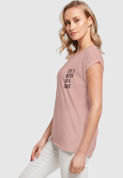 Produktbild Merchcode Ladies Life Is Better Extended Shoulder Tee - 113659 (S)